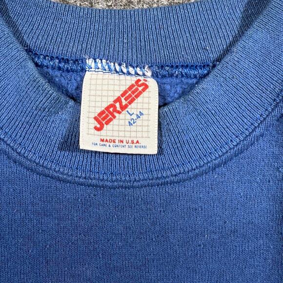 Vintage Reindeer Nature Sweatshirt Mens L Blue 90s Animals USA Made - Picture 4 of 8